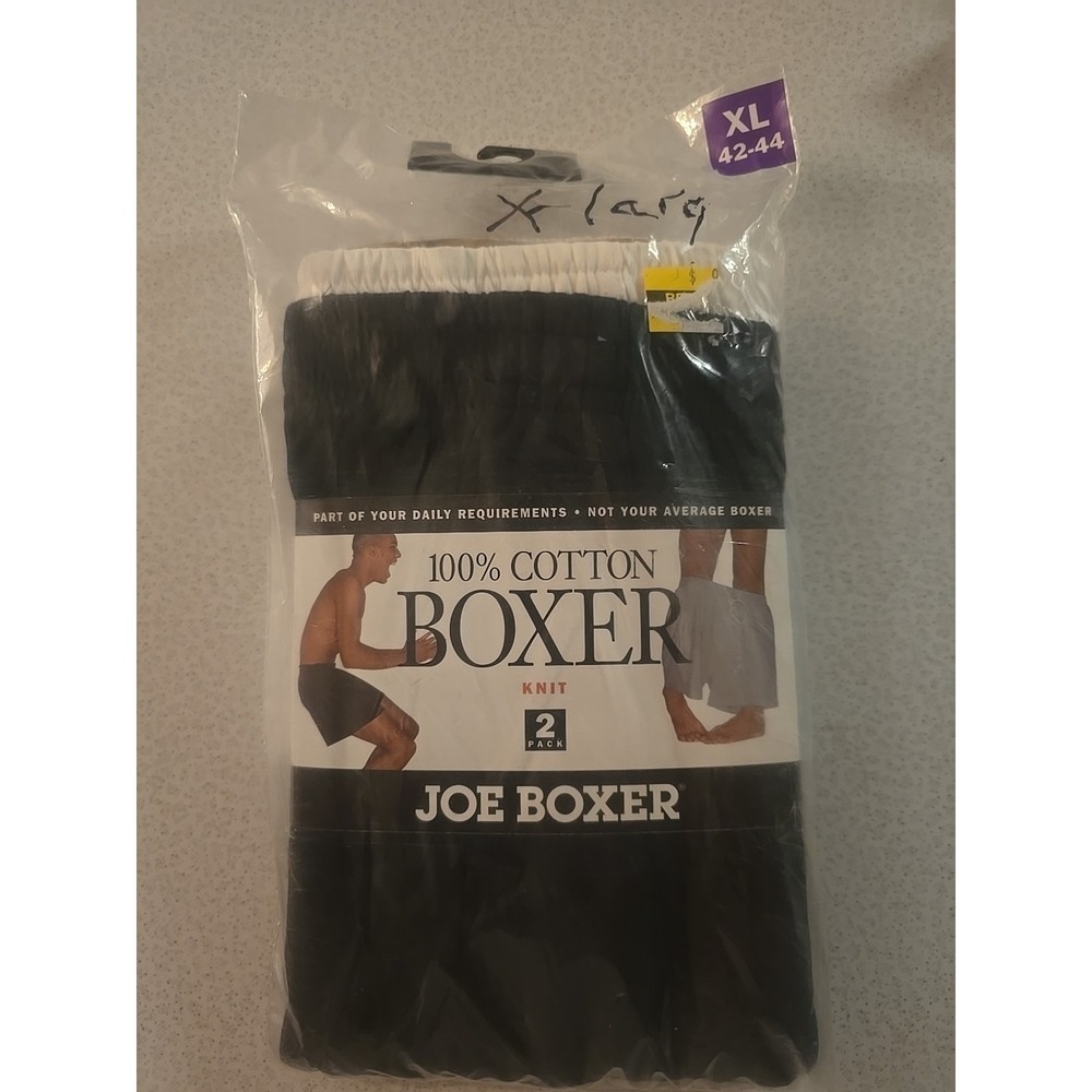 Vintage Joe Boxer 100% Cotton Knit Boxer‎ Size XL 42-44